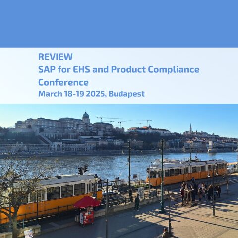 View of Budapest with trams by the Danube, promoting the SAP EHS and Product Compliance Conference, hosted by TAC Insights , March 2025 in Hungary.